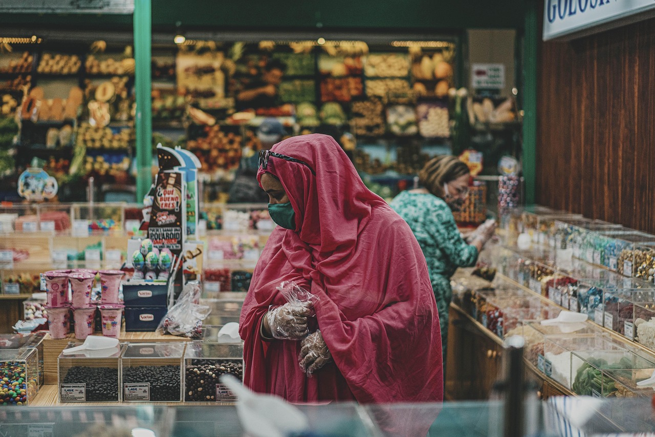Pixabay tags: woman, face mask, market, hijab, people, store, grocery, shopping, farmers market, buying, customers, market, market, market, market, hijab, hijab, hijab, hijab, store, store, grocery, grocery, grocery, grocery, shopping, shopping, shopping, shopping, shopping, farmers market, buying, customers